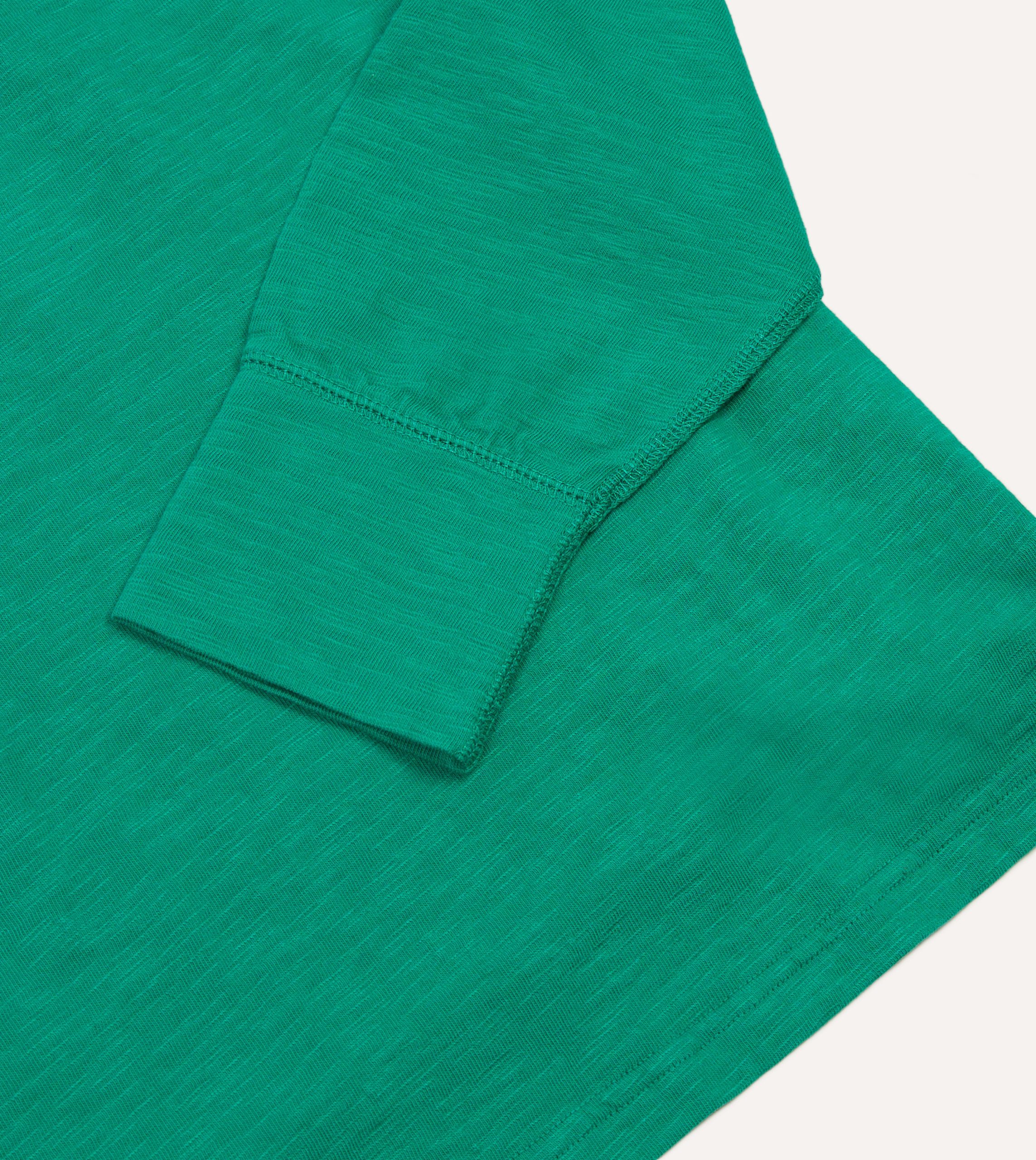 Green and Pink Chevron Flam?? Cotton Rugby Shirt - Image 5