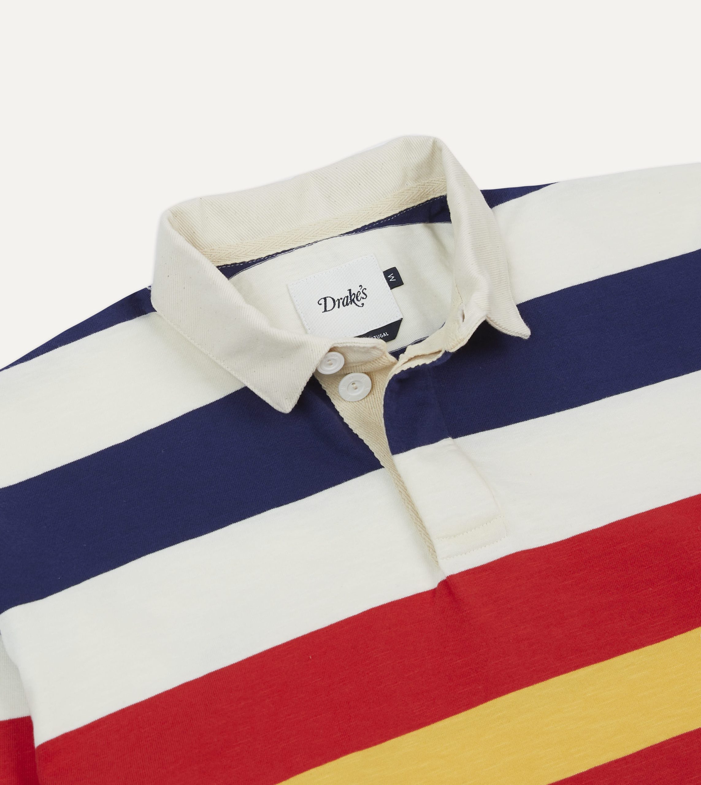 Multi Stripe Flam?? Cotton Rugby Shirt - Image 3