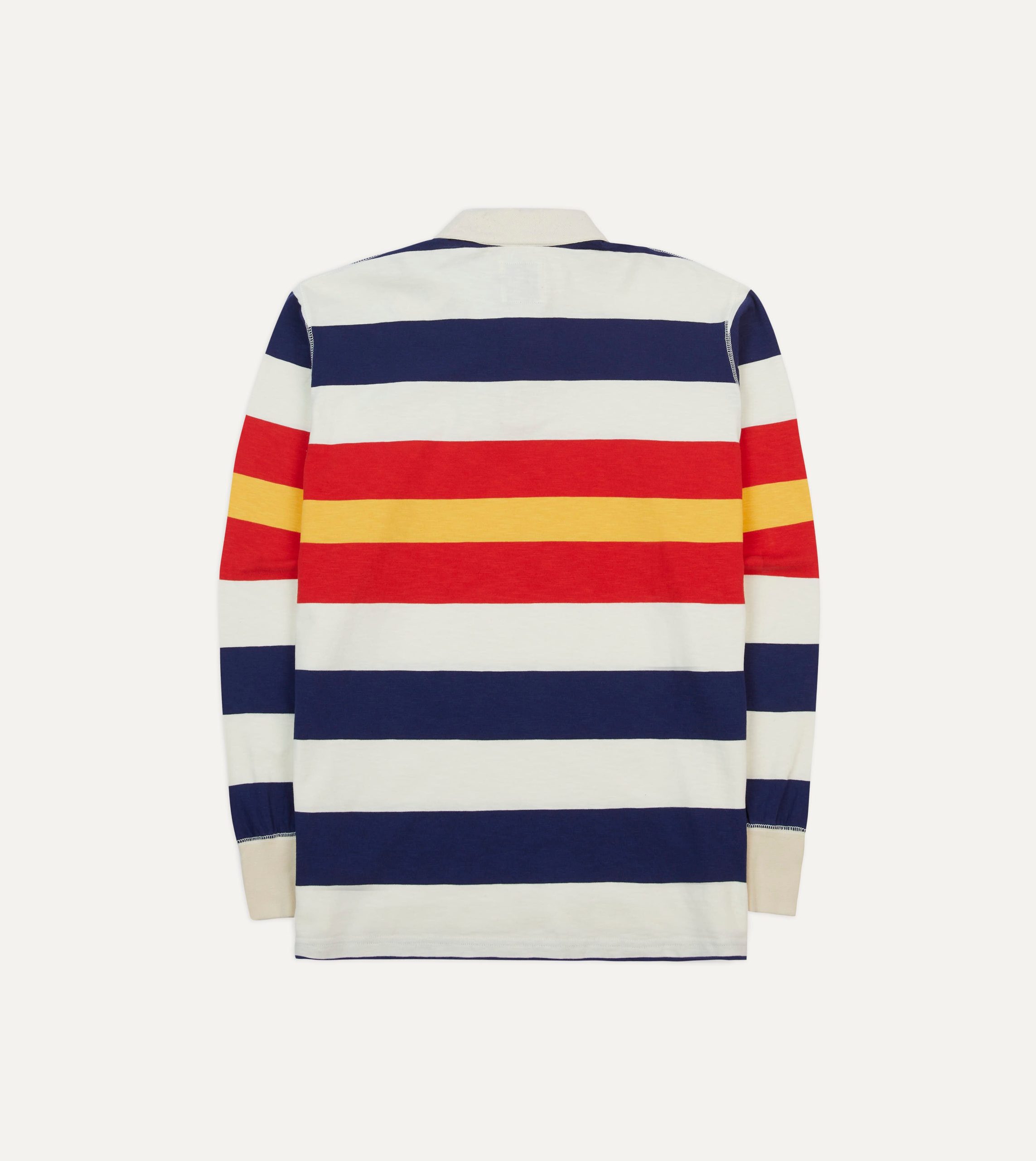 Multi Stripe Flam?? Cotton Rugby Shirt - Image 6