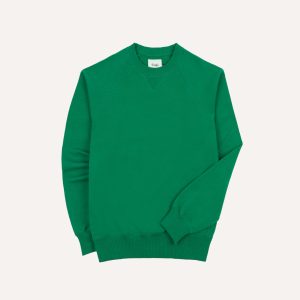 Green Cotton Cashmere Sweatshirt