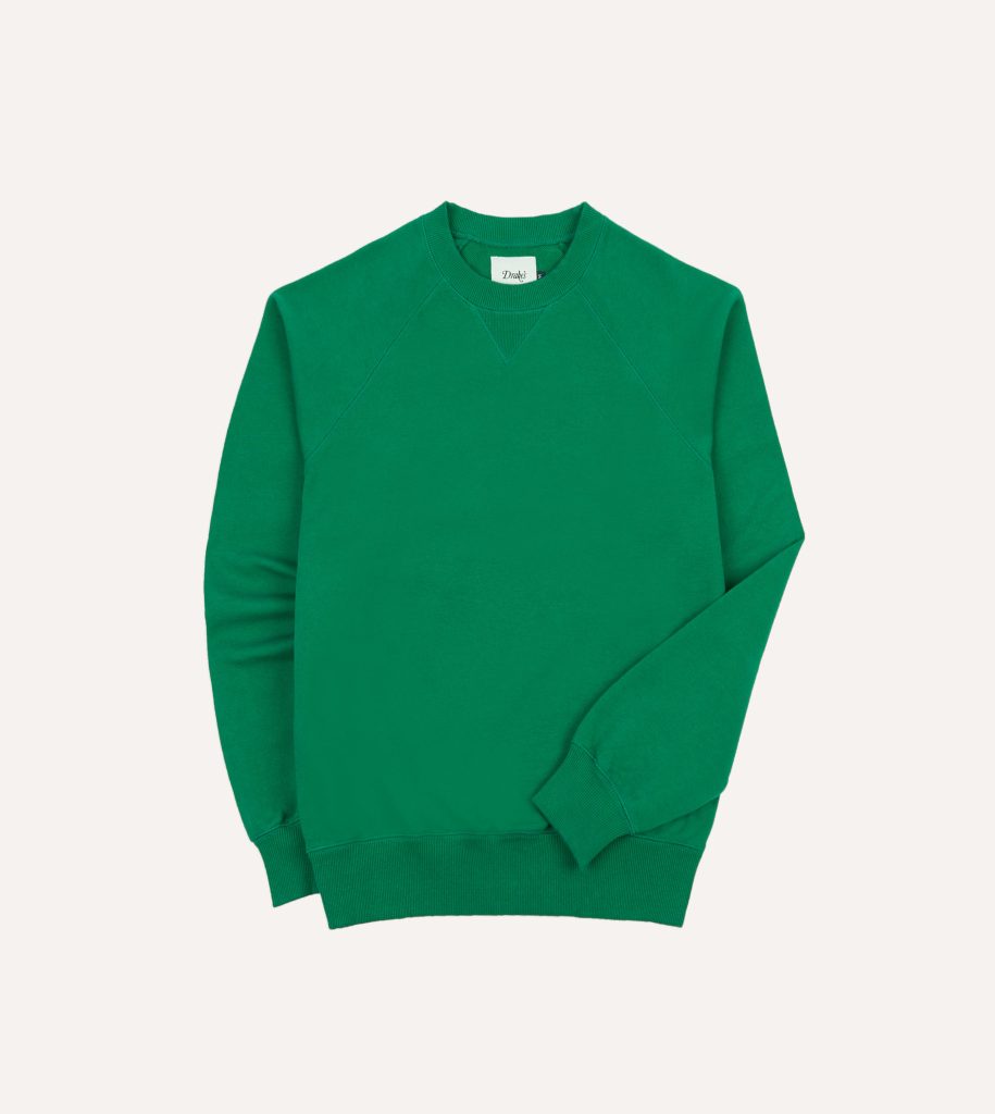 Green Cotton Cashmere Sweatshirt