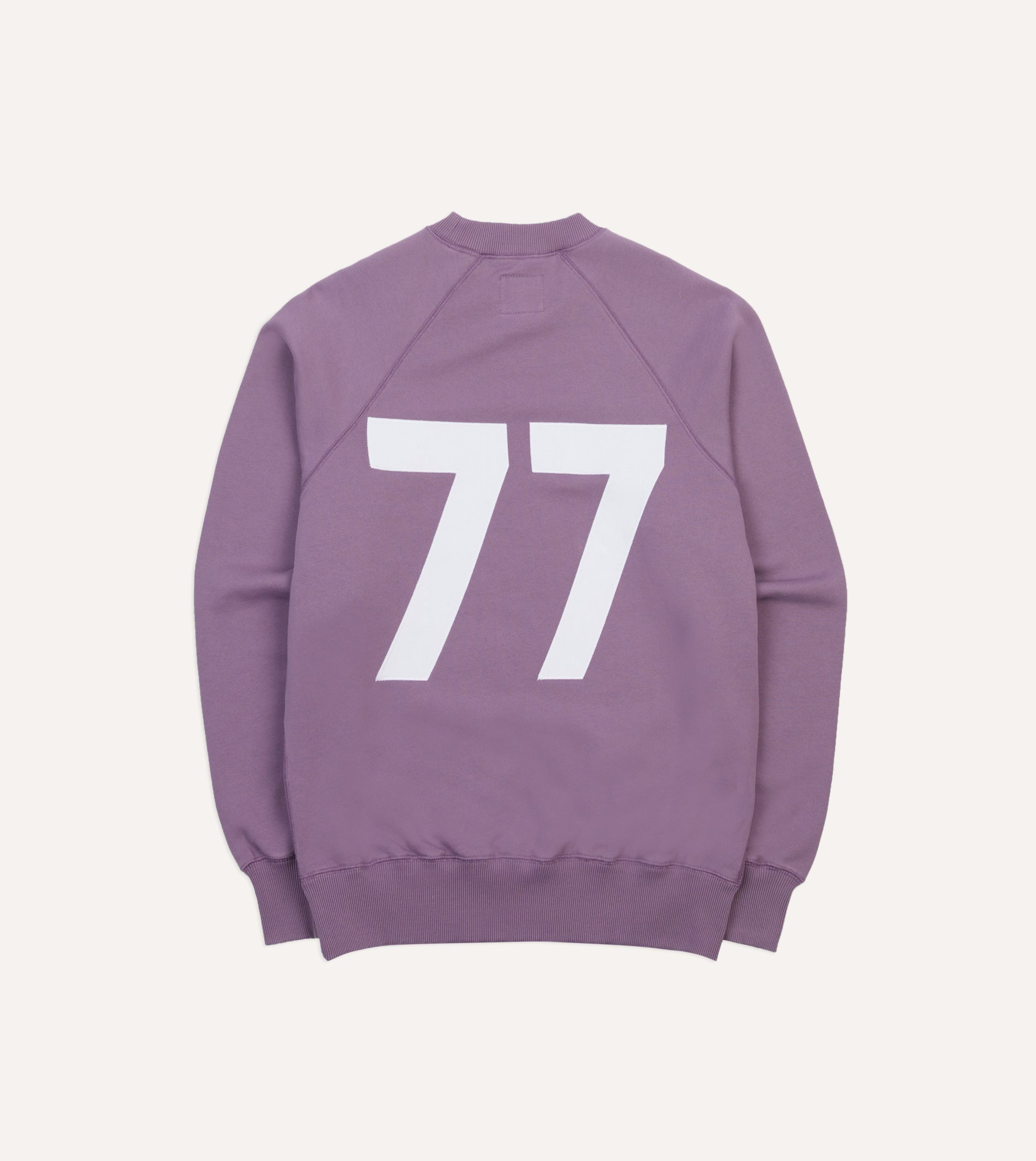 Lilac '1977' Appliqué Cotton Sweatshirt - Image 2