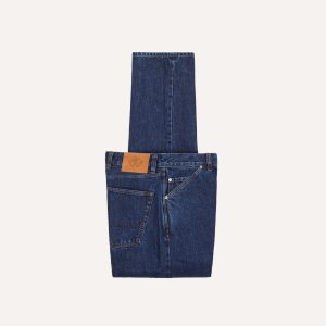 Stone Wash 14.2oz Japanese Selvedge Denim Five-Pocket Jeans
