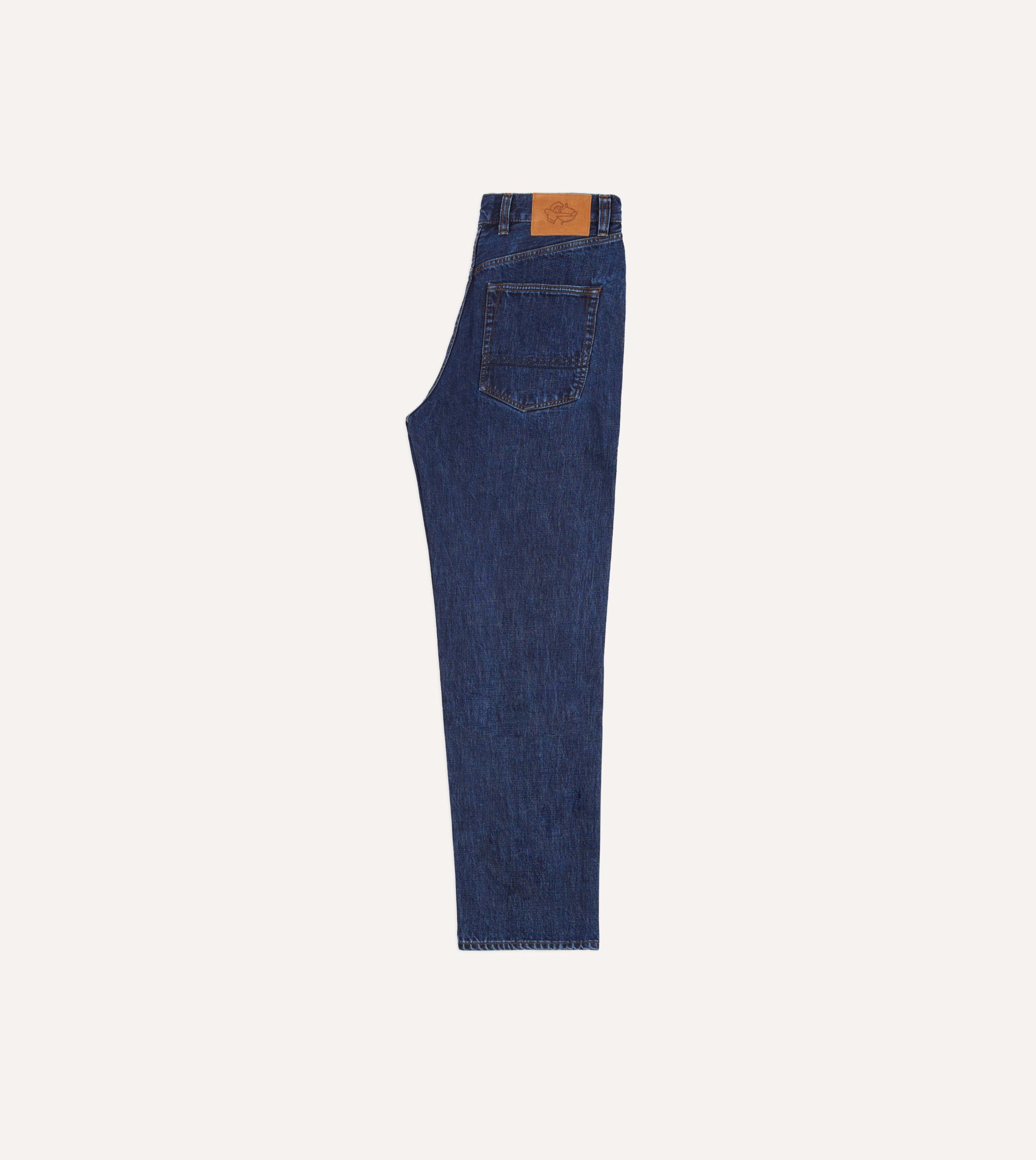 Stone Wash 14.2oz Japanese Selvedge Denim Five-Pocket Jeans - Image 6