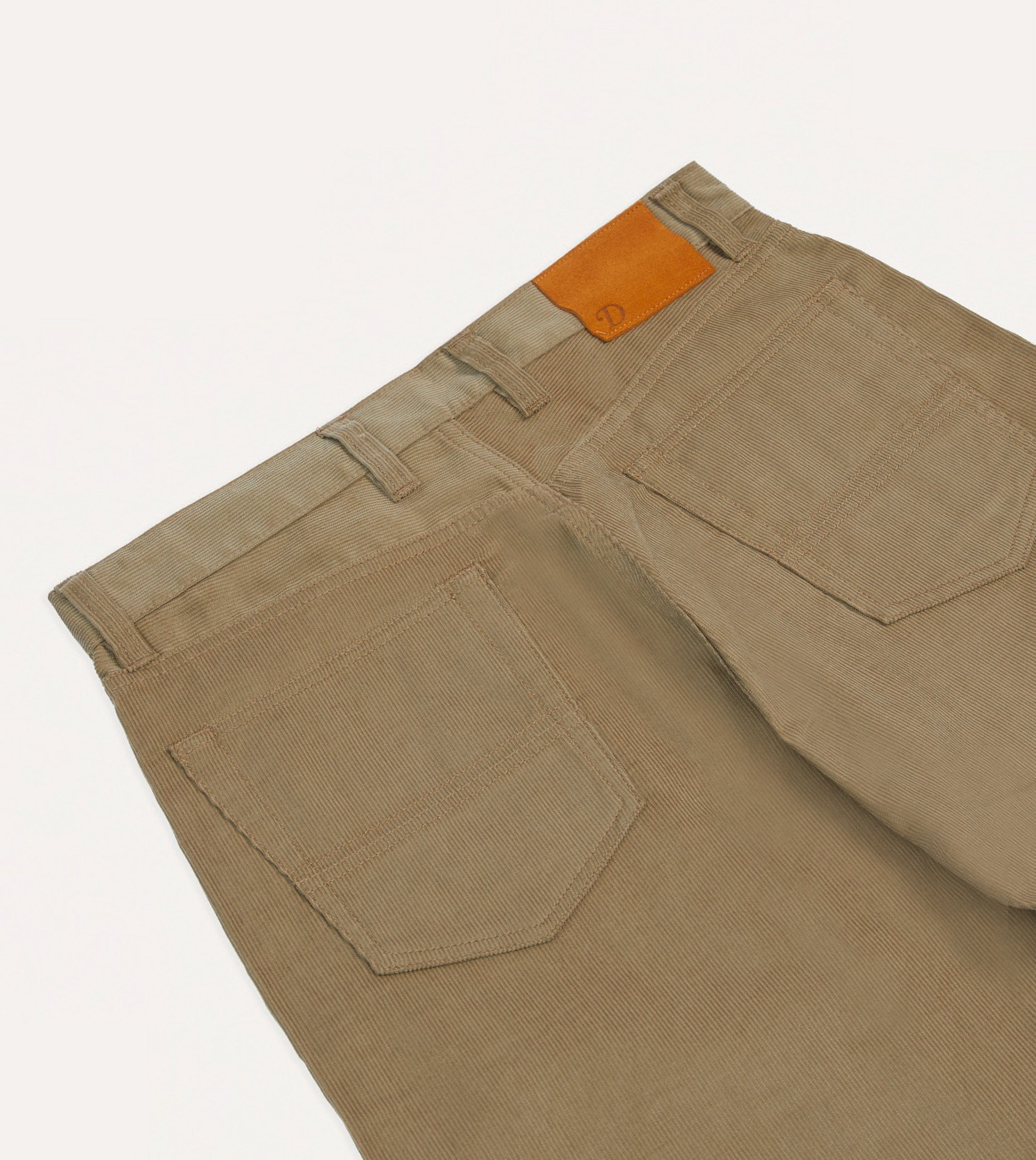 Tobacco Japanese Selvedge Needlecord Five-Pocket Trousers - Image 5