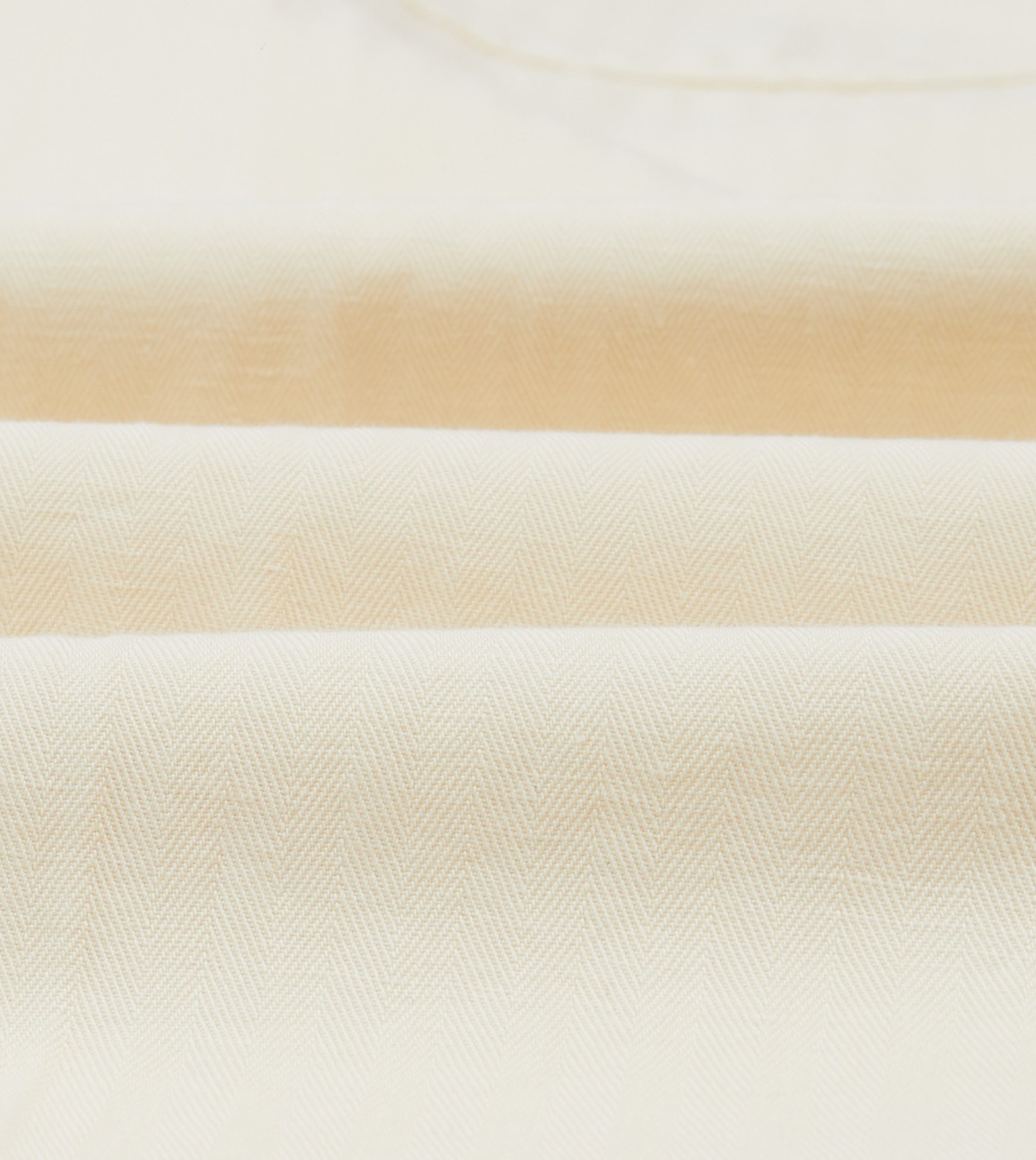 Ecru Cotton-Linen Herringbone Fatigue Trouser - Image 2