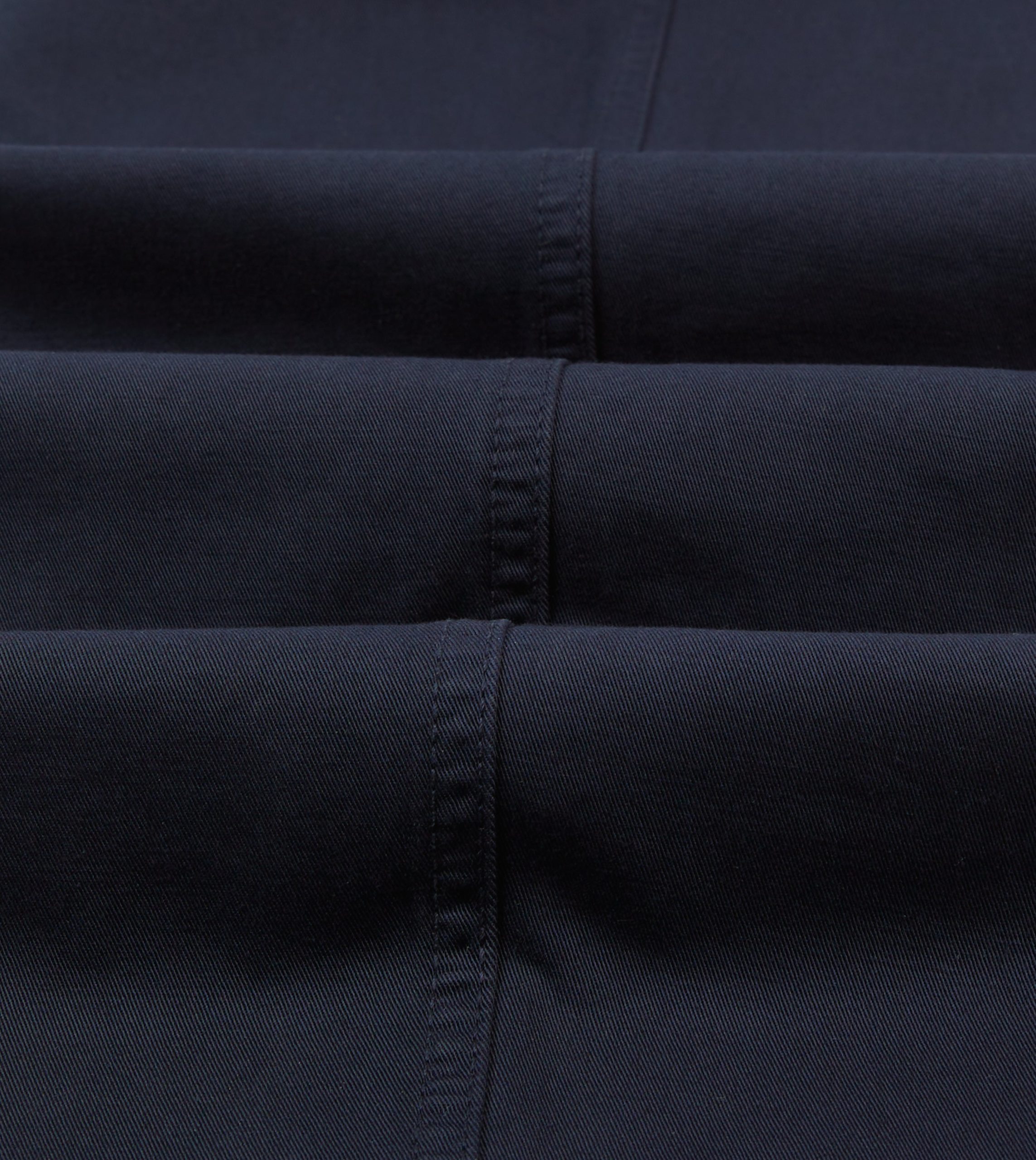 Navy Cotton Flat Front Chino - Image 2