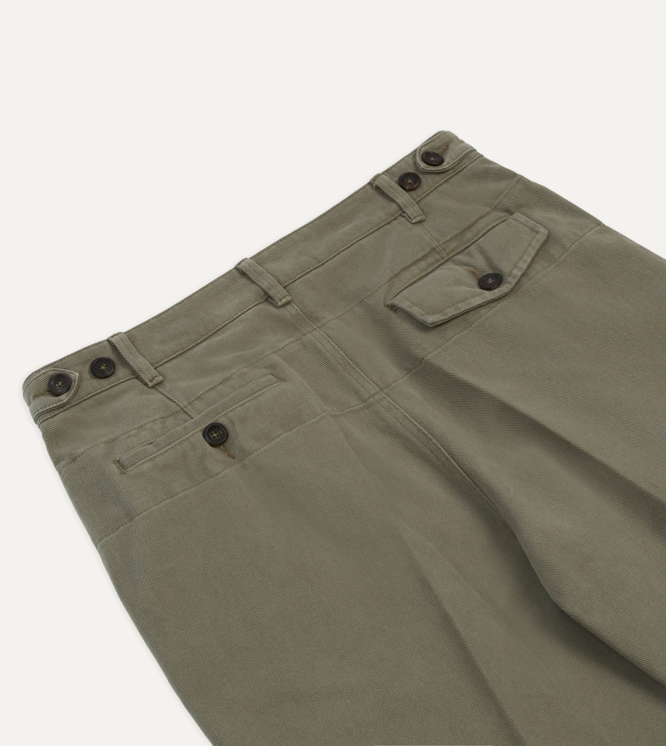 Khaki Heavy Cotton Twill Games Trousers - Image 5