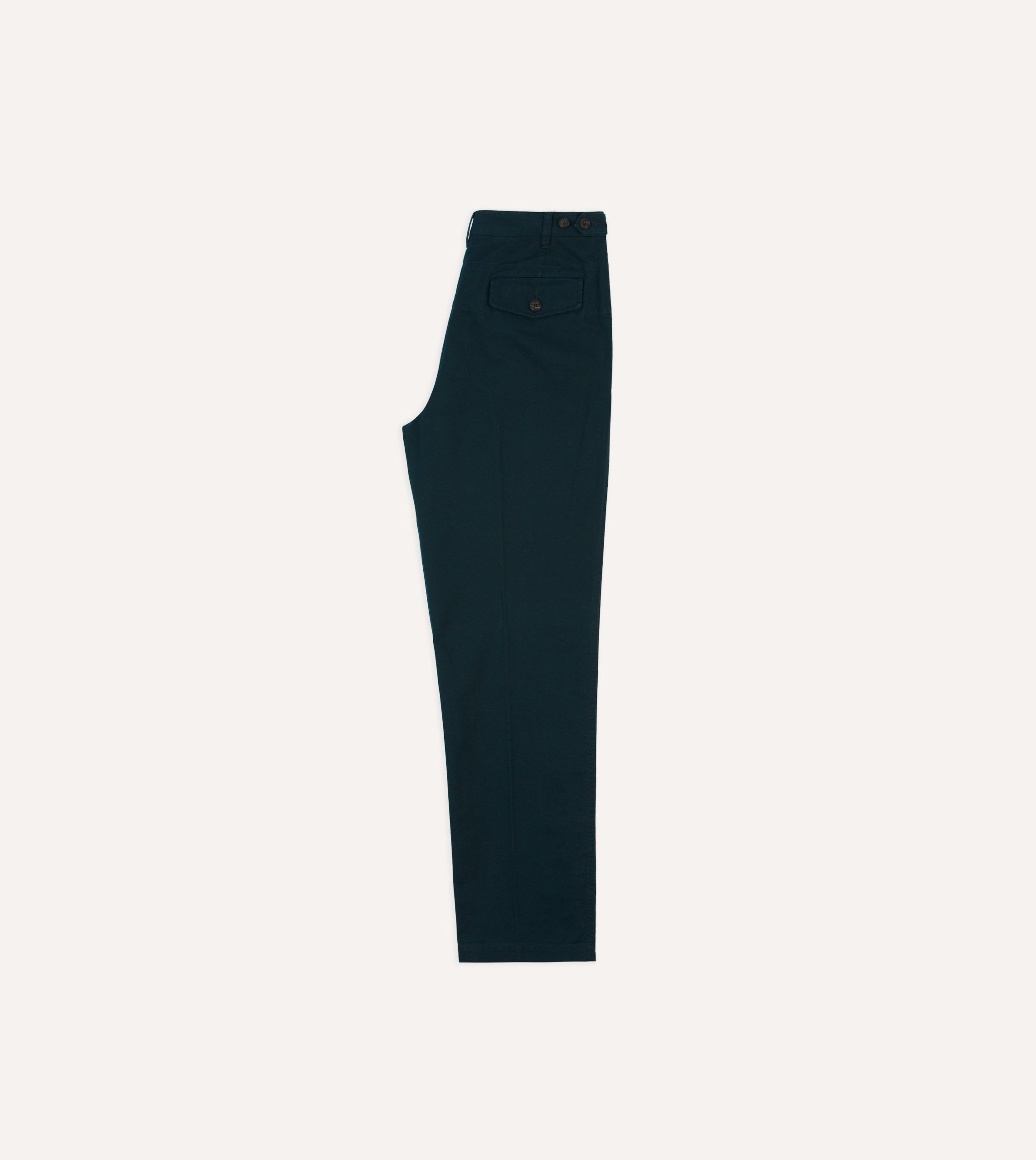 Navy Vintage Wash Cotton Games Trousers - Image 6