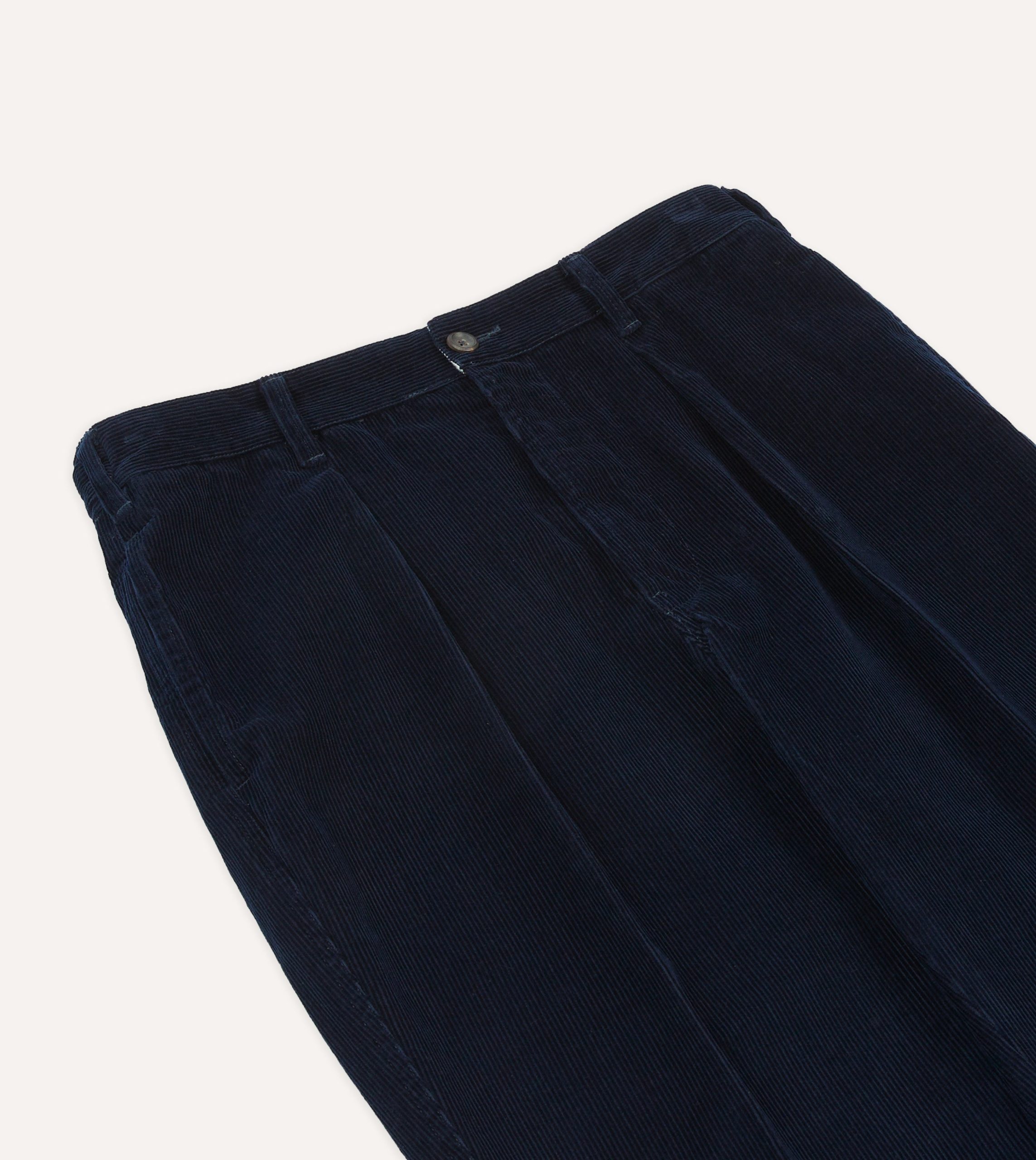 Navy Cotton Corduroy Field Games Trousers - Image 4