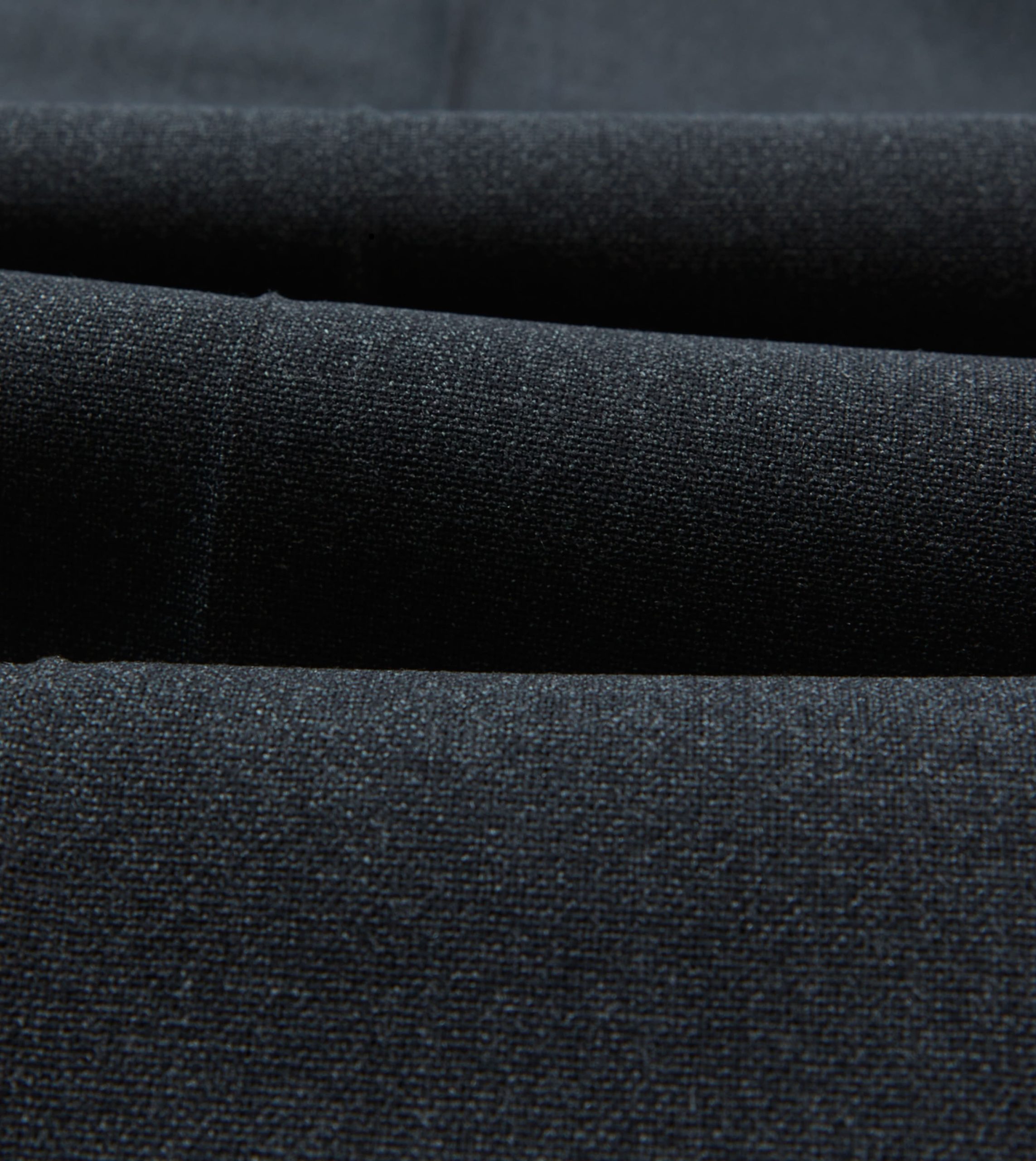 Charcoal Tropical Wool Flat Front Trouser - Image 2