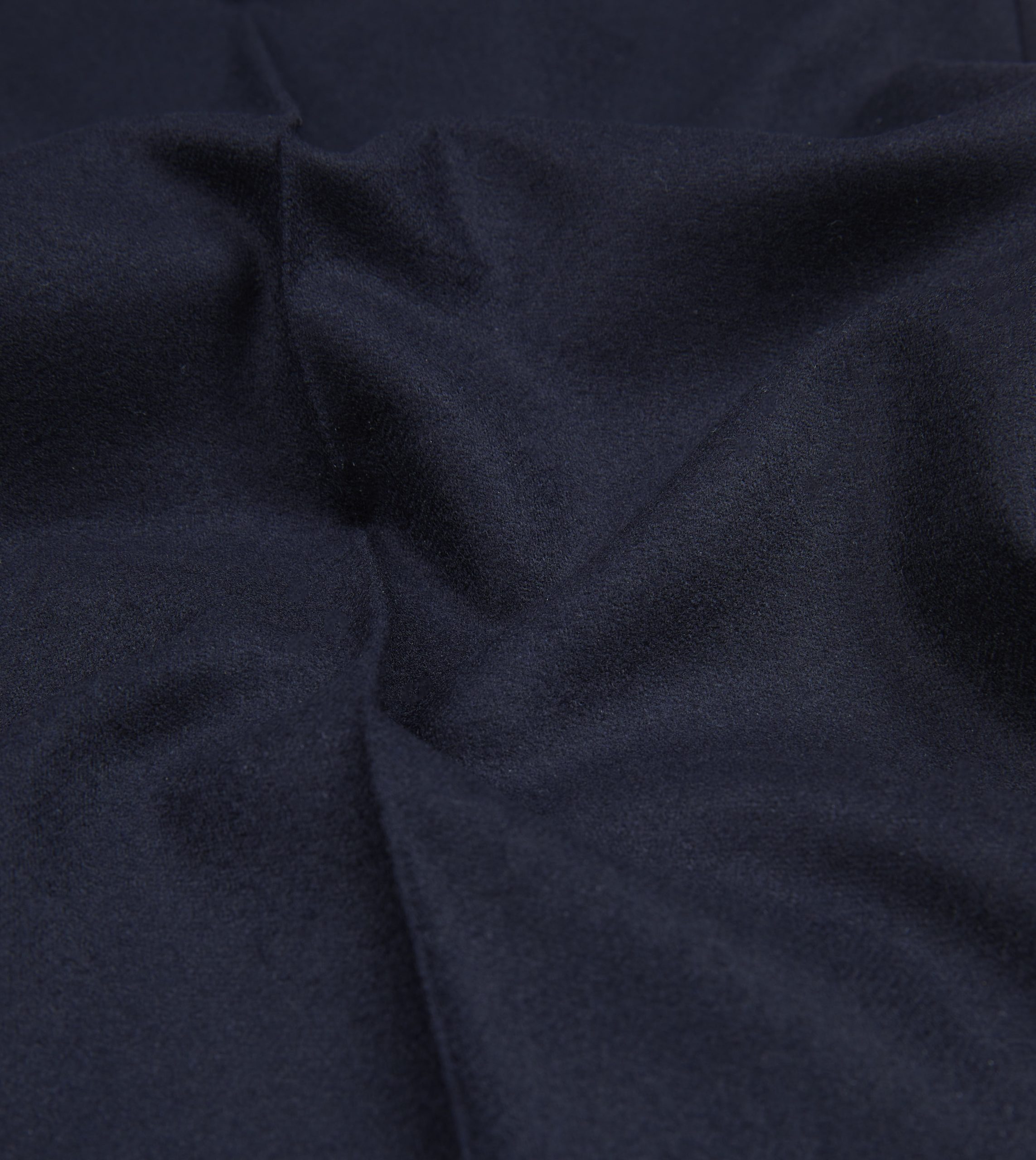 Navy Wool Flannel Single Pleat Trouser - Image 2