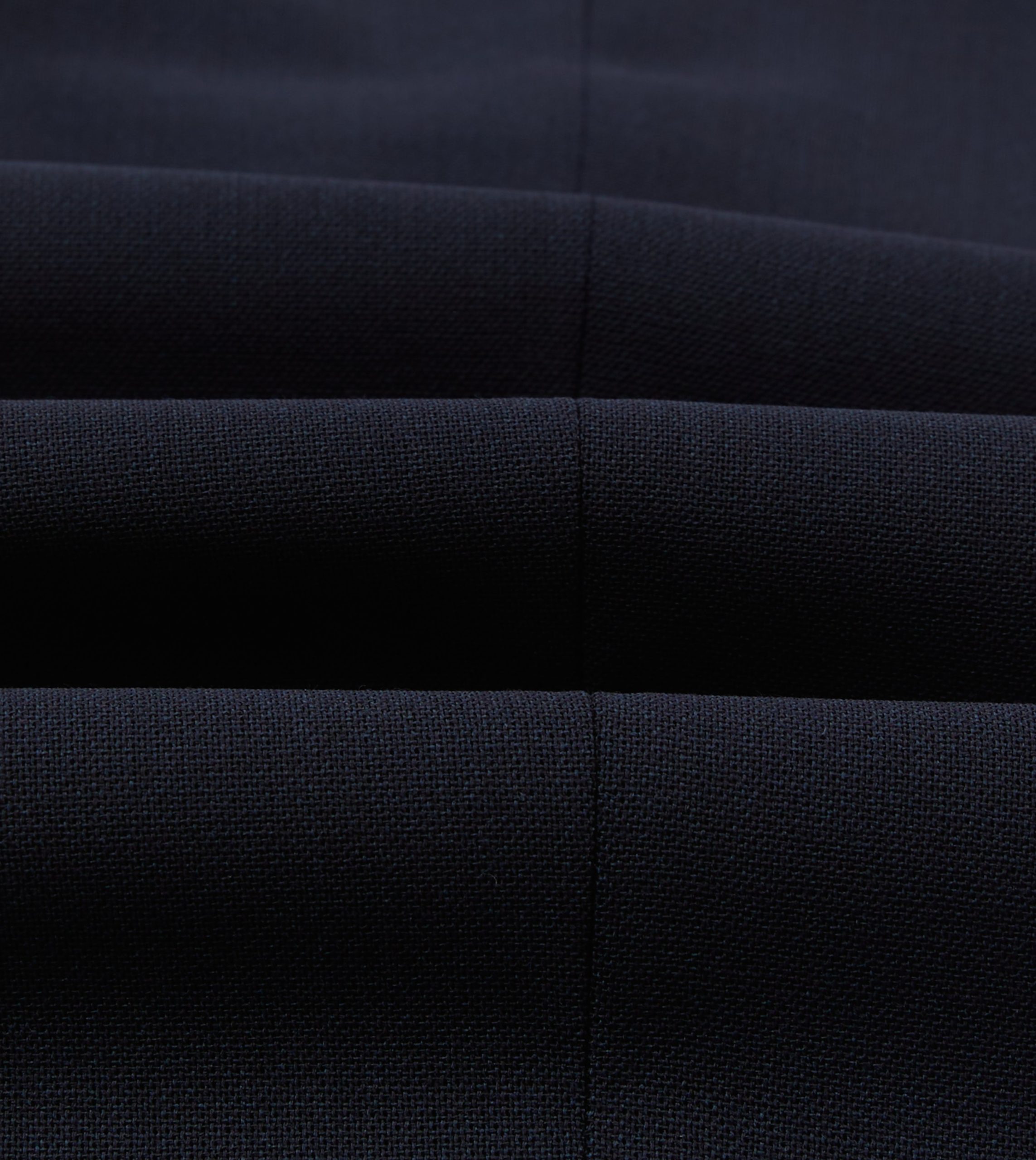 Navy Tropical Wool Single Pleat Trouser - Image 2