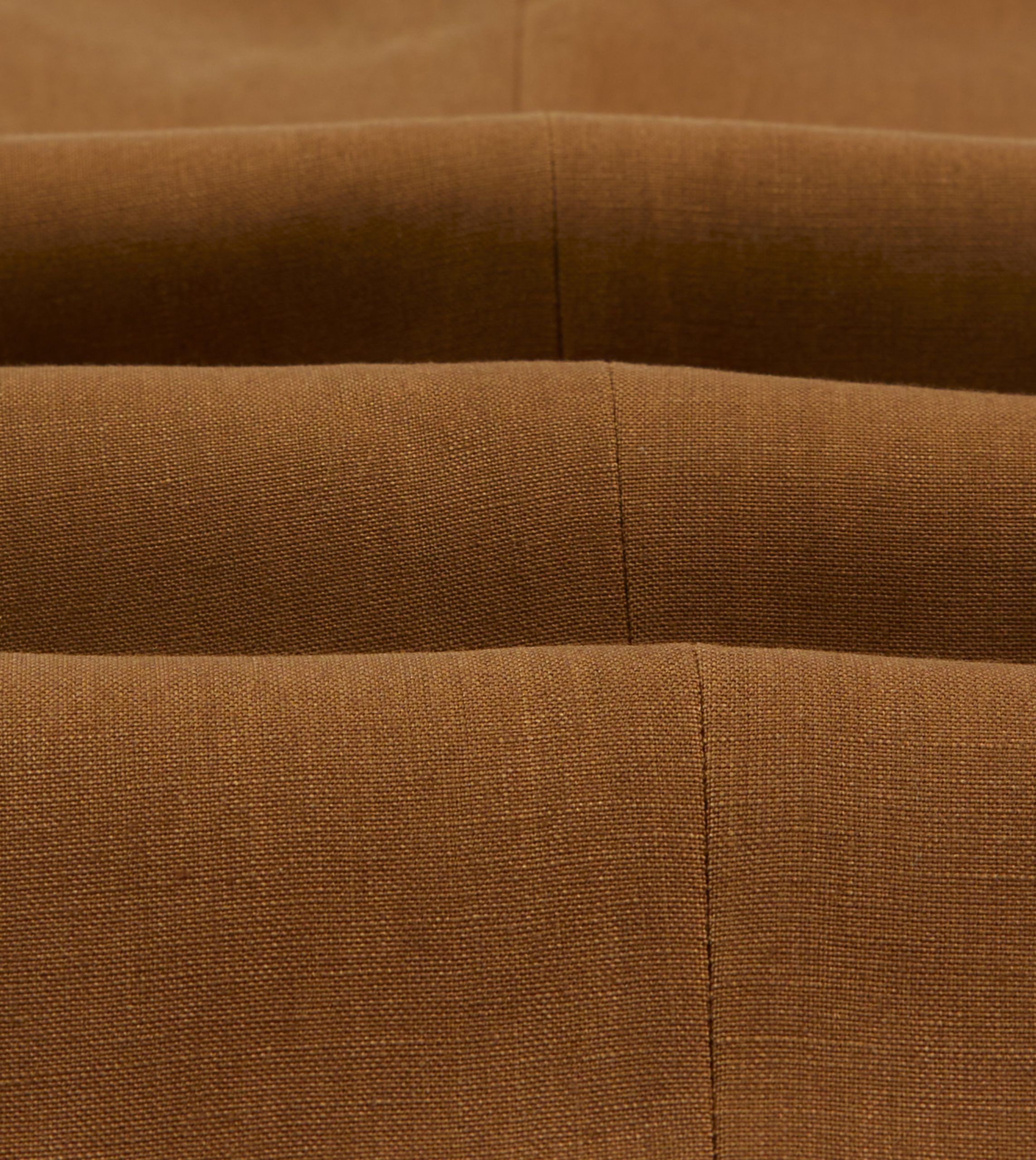 Brown Irish Linen Single Pleat Trouser - Image 2