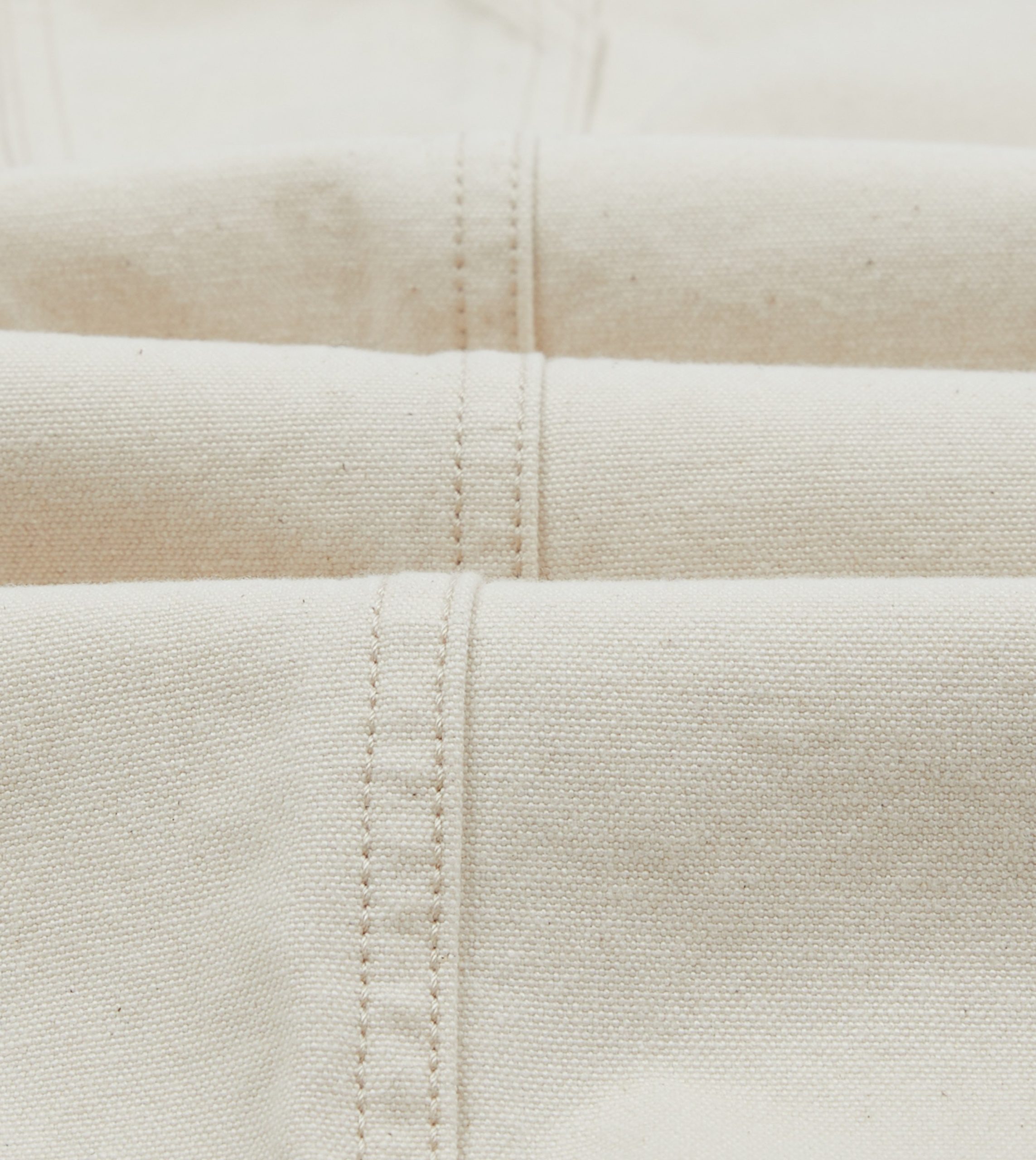 Ecru Cotton Canvas Carpenter Jeans - Image 2