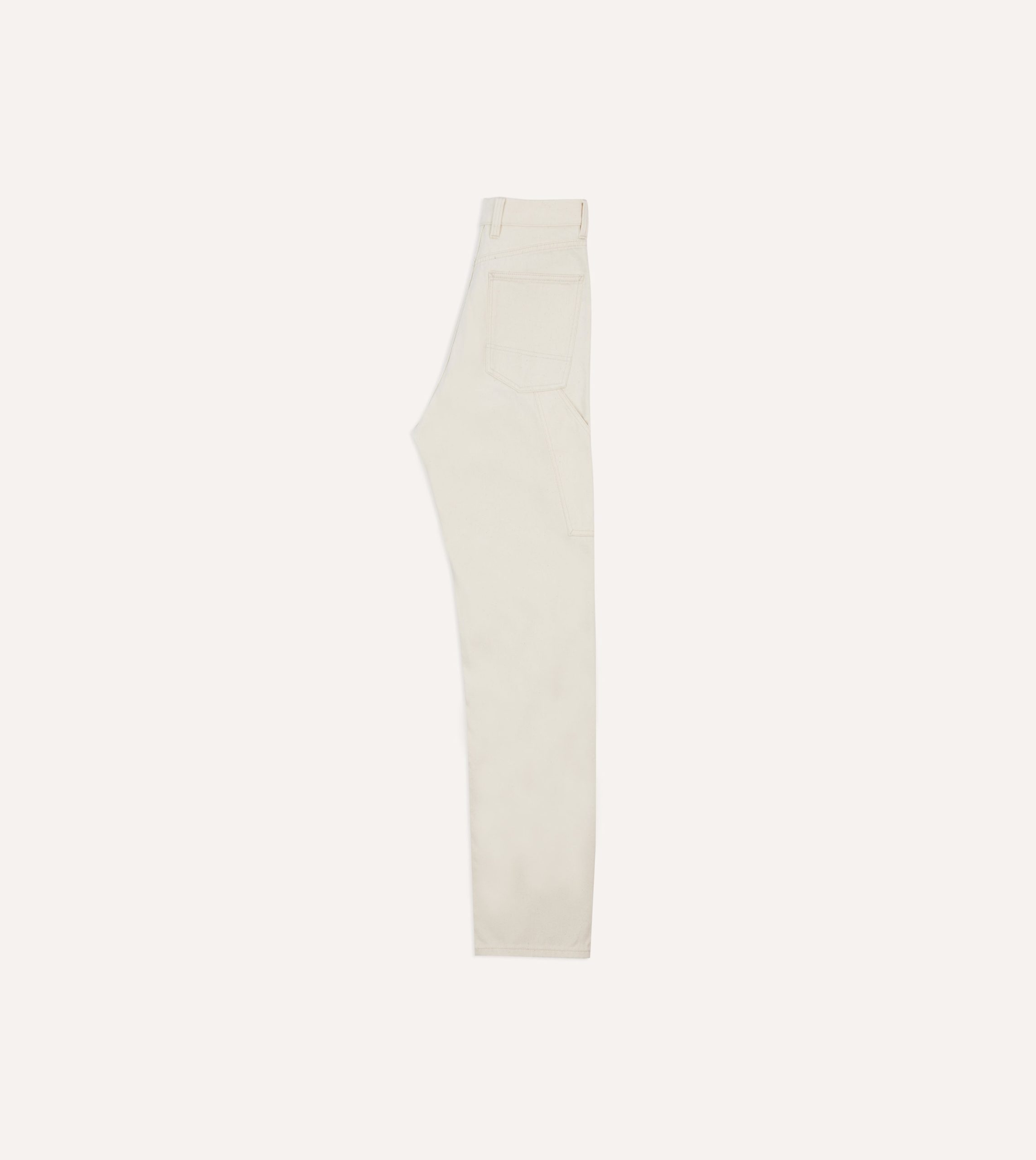 Ecru 12.7oz Selvedge Denim Painter Pants - Image 6