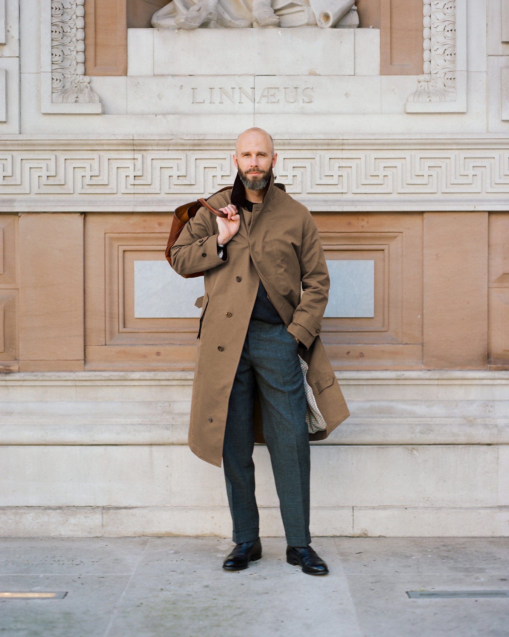 Drake's for Permanent Style Tan Rider's Raincoat - Image 12