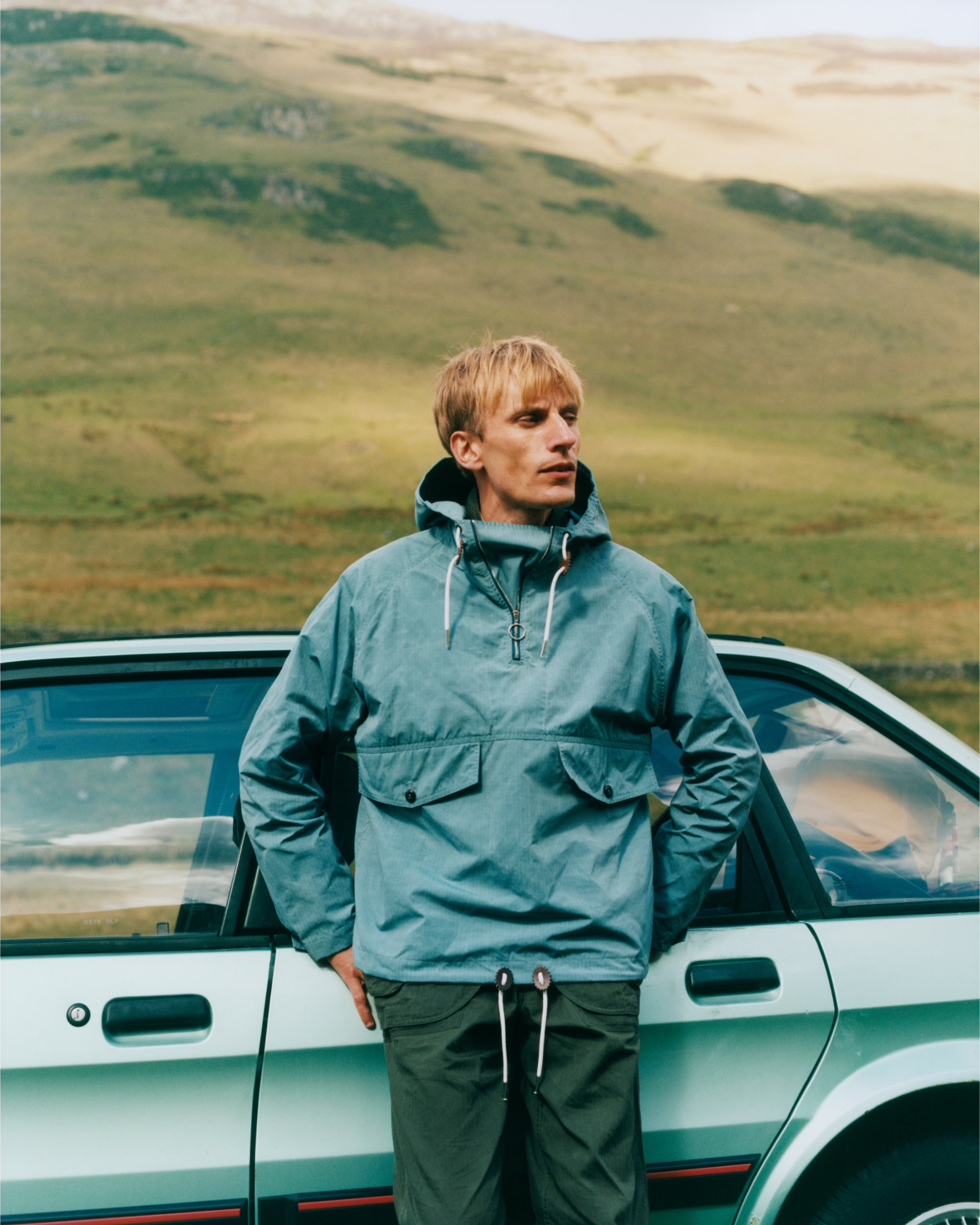 Drake's and New Balance Waxed Cotton-Nylon Hiking Cagoule - Image 9